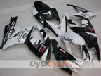 Injection Fairing kit for 06-07 GSX R750 - White, Black - Corona #OYO87901265