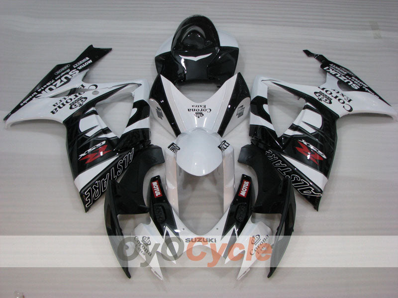 Injection Fairing kit for 06-07 GSX R750 - White, Black - Corona #OYO87901265