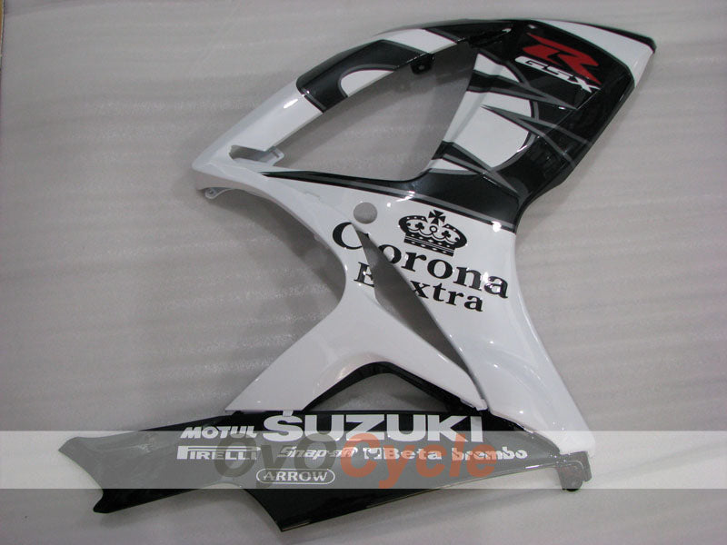 Injection Fairing kit for 06-07 GSX R750 - White, Black - Corona #OYO87901265