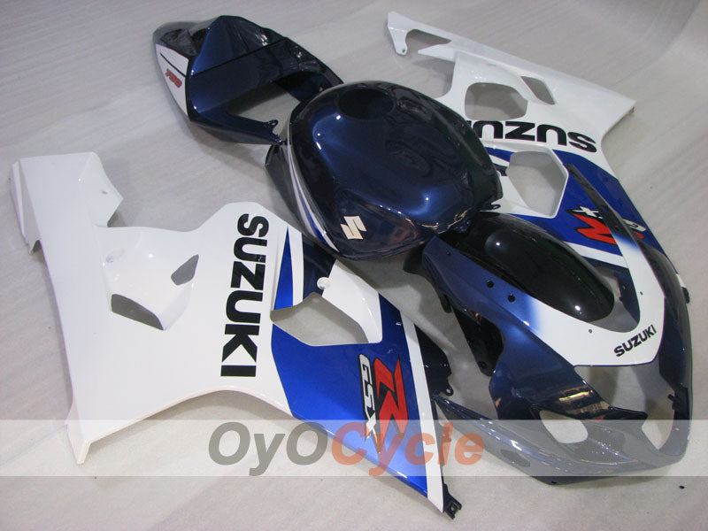 Injection Fairing kit for 04-05 GSXR600 - White, Black - Factory Style #OYO87901356