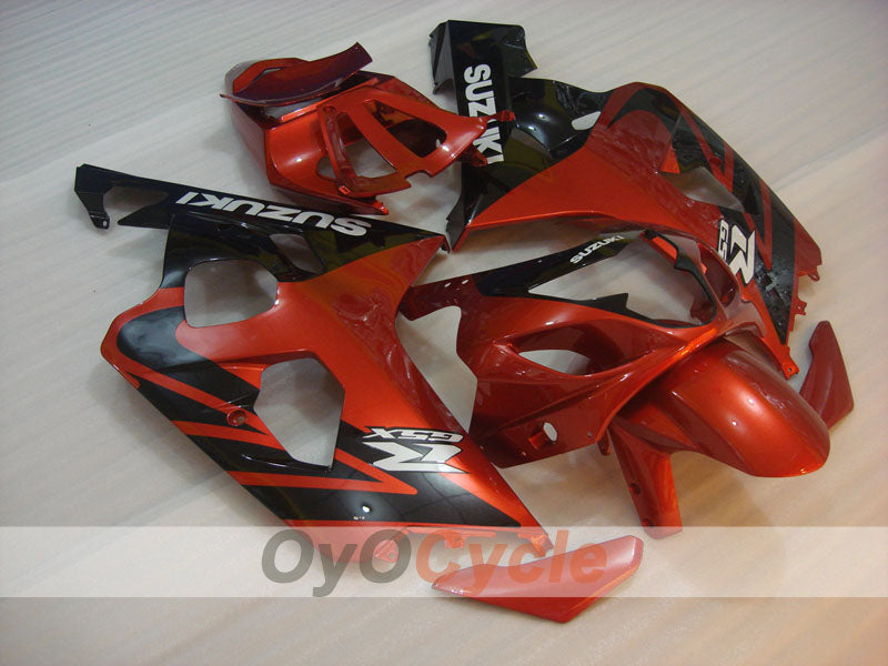 Injection Fairing kit for 04-05 GSXR600 - Orange, Black - Factory Style #OYO87901357 Main image