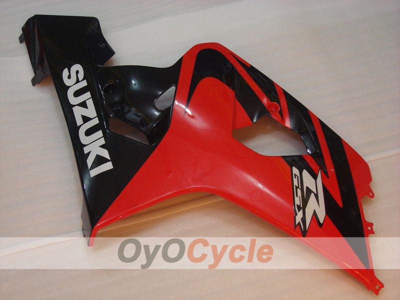 Injection Fairing kit for 04-05 GSX R750 - Red, Black - Factory Style #OYO87901192
