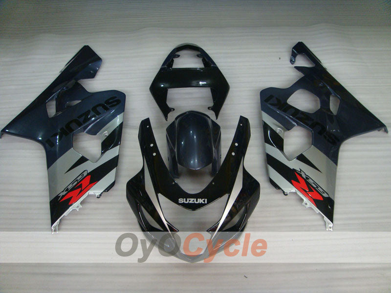 Injection Fairing kit for 04-05 GSX R750 - Black, Grey - Factory Style #OYO87901212