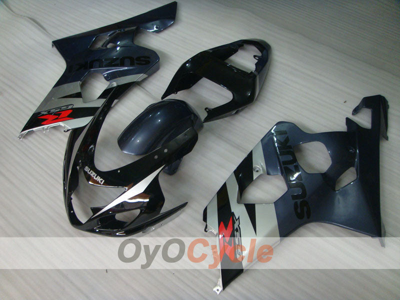 Injection Fairing kit for 04-05 GSX R750 - Black, Grey - Factory Style #OYO87901212