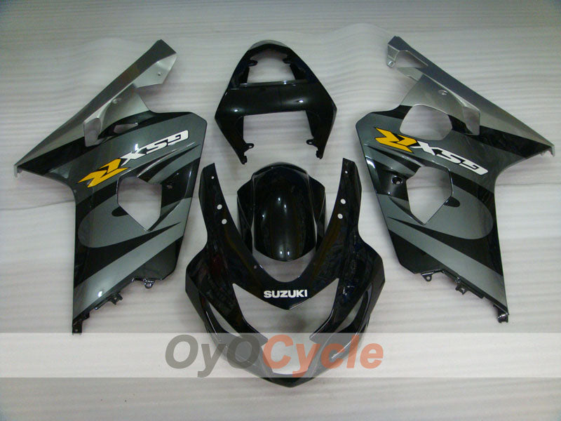 Injection Fairing kit for 04-05 GSX R750 - Black, Silver - Factory Style #OYO87901216
