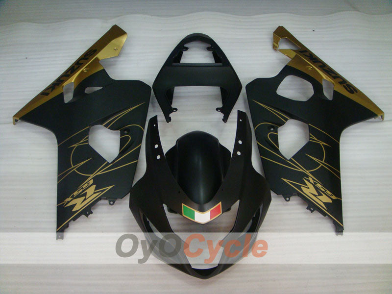 Injection Fairing kit for 04-05 GSXR600 - Yellow, Black, Matte - Factory Style #OYO87901387
