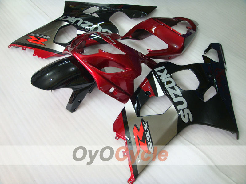 Injection Fairing kit for 04-05 GSXR600 - Red, Black - Factory Style #OYO87901392 Secondary image