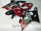 Injection Fairing kit for 04-05 GSX R750 - Red, Silver - Factory Style #OYO87901220