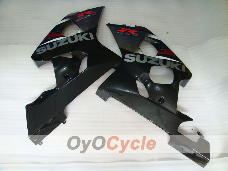 Injection Fairing kit for 04-05 GSX R750 - Red, Silver - Factory Style #OYO87901220