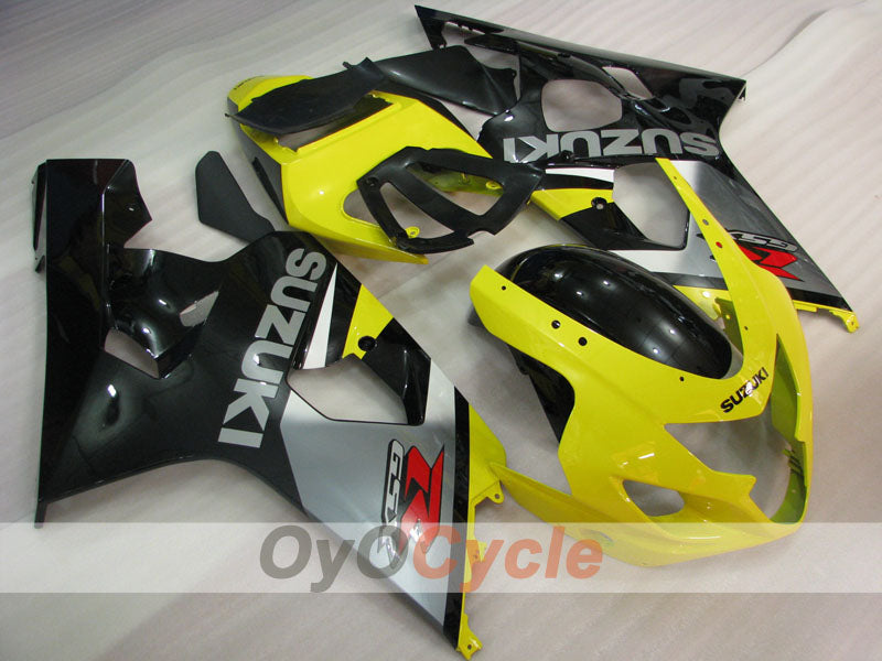 Injection Fairing kit for 04-05 GSX R750 - Yellow, Black - Factory Style #OYO87901222
