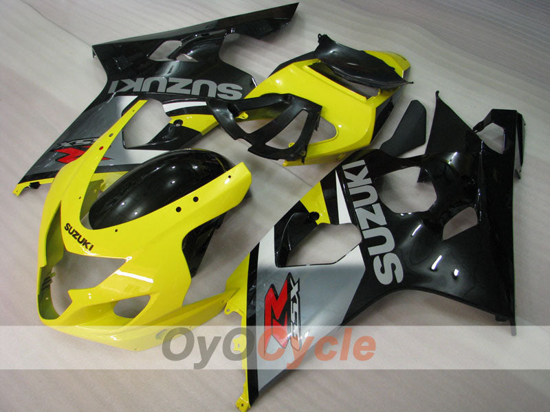 Injection Fairing kit for 04-05 GSX R750 - Yellow, Black - Factory Style #OYO87901222