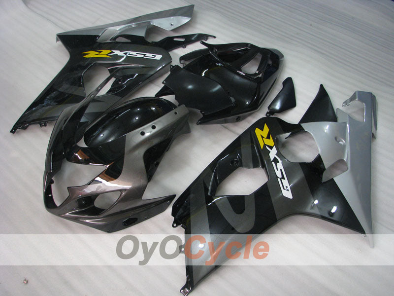 Injection Fairing kit for 04-05 GSX R750 - Black, Grey - Factory Style #OYO87901225