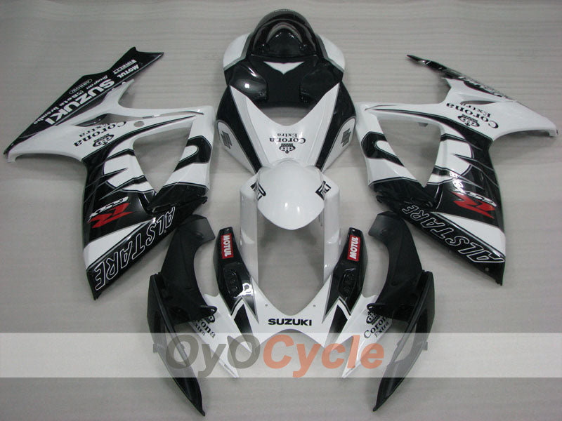 Injection Fairing kit for 06-07 GSX R600 - White, Black - Corona, MOTUL #OYO87901434 Secondary image