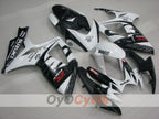 Injection Fairing kit for 06-07 GSX R600 - White, Black - Corona, MOTUL #OYO87901434