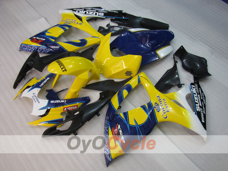 Injection Fairing kit for 06-07 GSX R750 - Yellow, Blue - Corona #OYO87901266 Secondary image