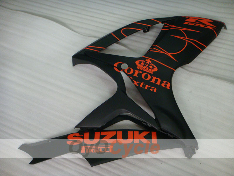 Injection Fairing kit for 06-07 GSX R600 - Orange, Black, Matte - Corona, MOTUL #OYO87901436