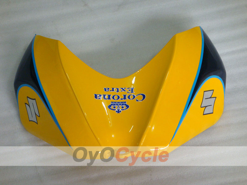 Injection Fairing kit for 06-07 GSX R600 - Yellow, Black - Corona, MOTUL #OYO87901437