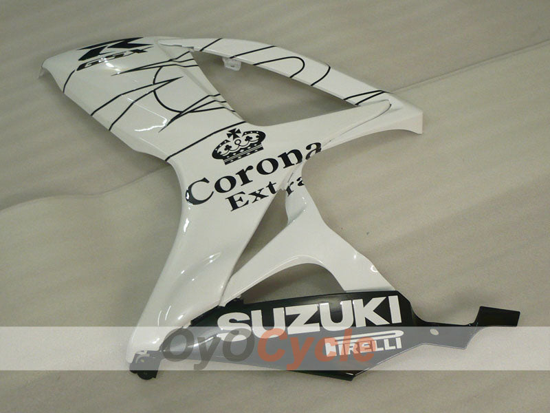 Injection Fairing kit for 06-07 GSX R600 - White, Black - Corona #OYO87901443