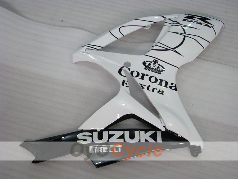 Injection Fairing kit for 06-07 GSX R750 - White, Black - Corona #OYO87901273