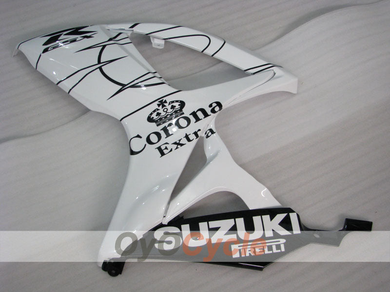 Injection Fairing kit for 06-07 GSX R750 - White, Black - Corona #OYO87901273