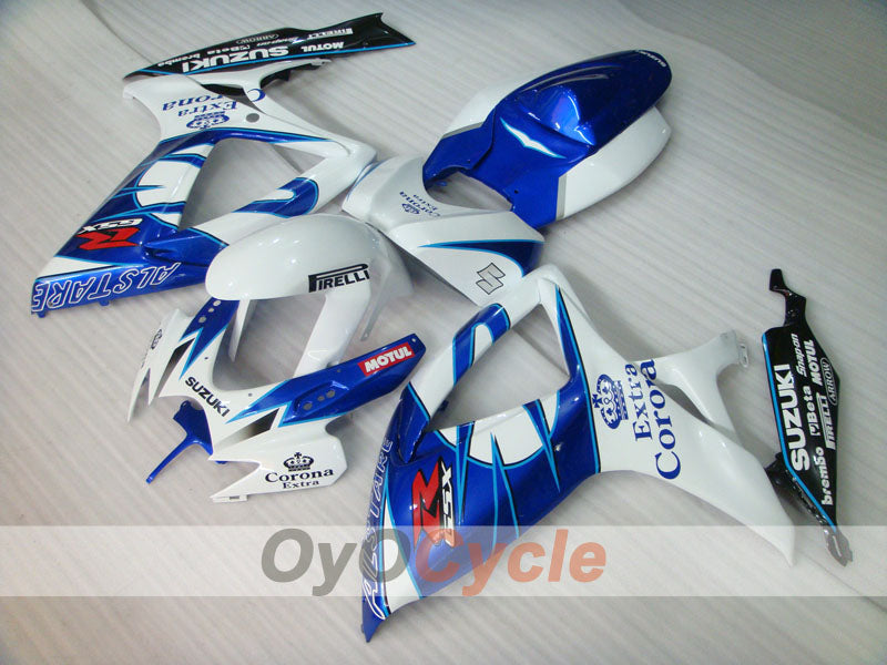 Injection Fairing kit for 06-07 GSX R750 - Blue, White - Corona #OYO87901275 Main image
