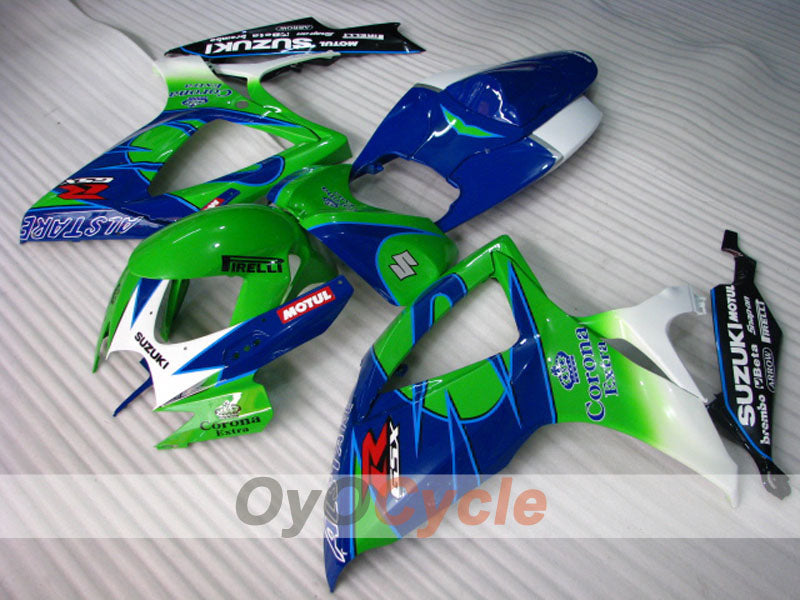 Injection Fairing kit for 06-07 GSX R600 - Green, Blue - Corona #OYO87901453