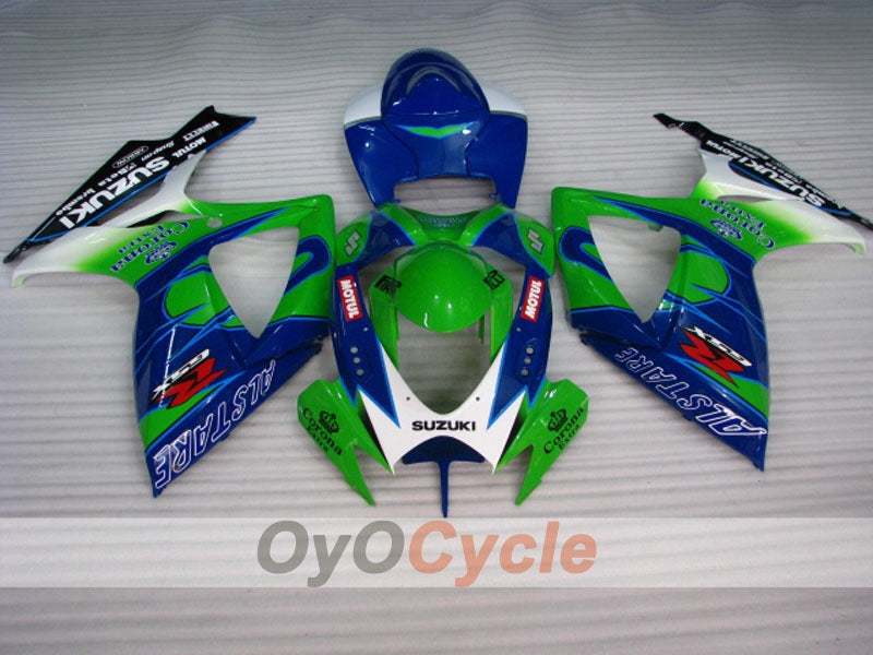 Injection Fairing kit for 06-07 GSX R600 - Green, Blue - Corona #OYO87901453 Secondary image