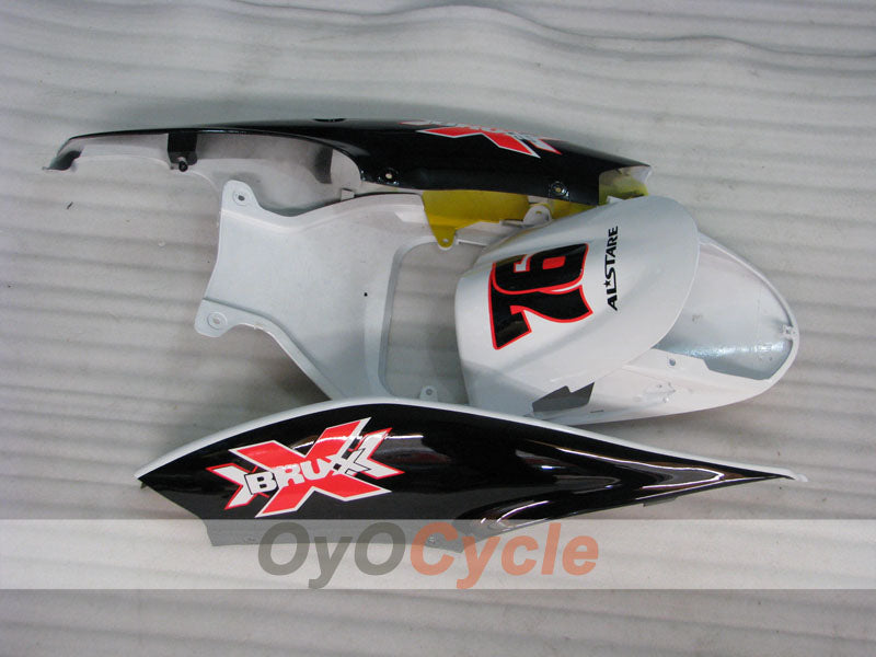 Injection Fairing kit for 06-07 GSX R600 - White, Black - Dark Dog #OYO87901461