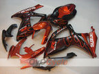 Injection Fairing kit for 06-07 GSX R750 - Orange, Black - Flame #OYO87901290