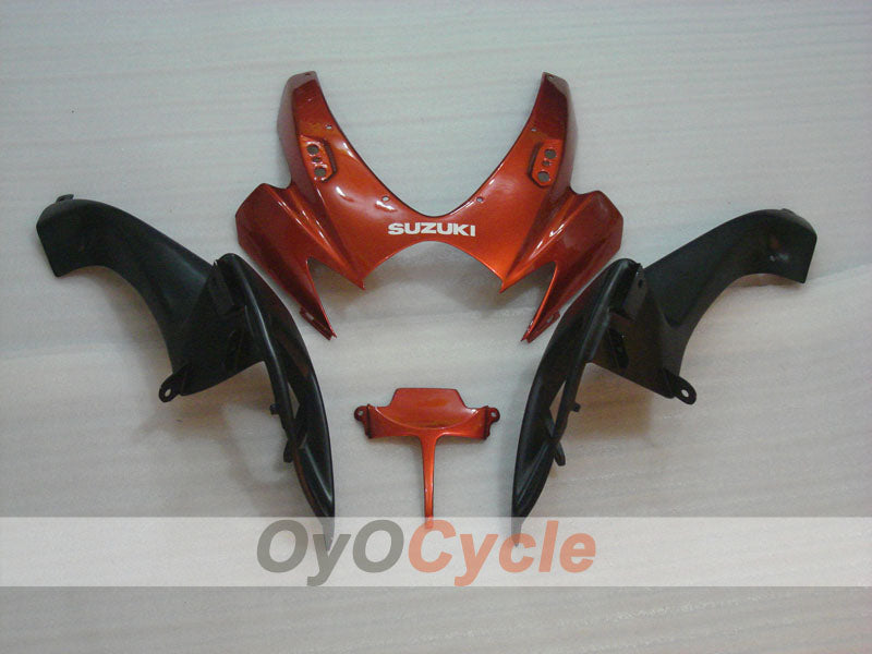 Injection Fairing kit for 06-07 GSX R600 - Orange, Black - Flame #OYO87901497