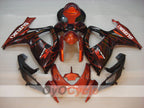 Injection Fairing kit for 06-07 GSX R600 - Orange, Black - Flame #OYO87901497