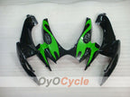 Injection Fairing kit for 06-07 GSX R600 - Green, Black - Flame #OYO87901500