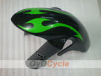 Injection Fairing kit for 06-07 GSX R750 - Green, Black - Flame #OYO87901293