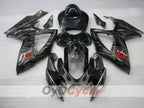 Injection Fairing kit for 06-07 GSX R750 - Black, Silver - Flame #OYO87901297