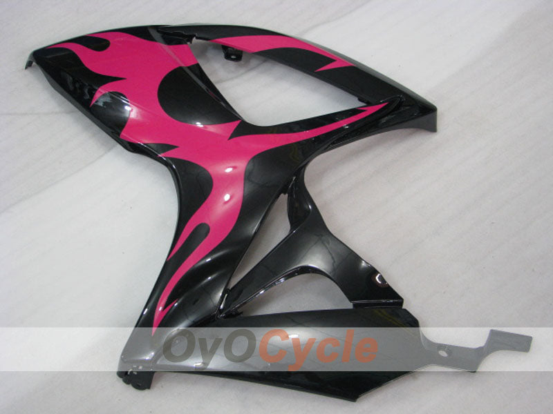 Injection Fairing kit for 06-07 GSX R750 - Black, Pink - Flame #OYO87901298