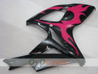Injection Fairing kit for 06-07 GSX R600 - Red, Black - Flame #OYO87901503