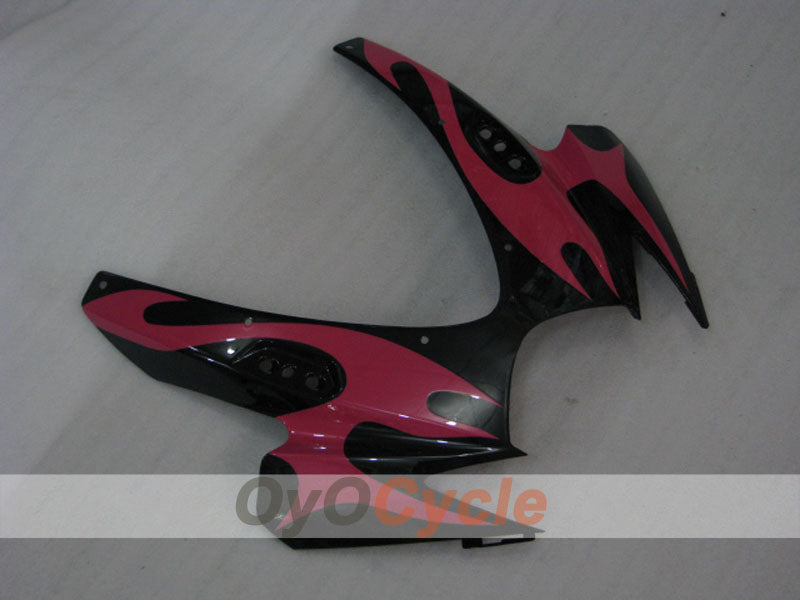 Injection Fairing kit for 06-07 GSX R750 - Black, Pink - Flame #OYO87901298