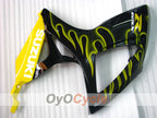 Injection Fairing kit for 06-07 GSX R750 - Yellow, Black - Flame #OYO87901299