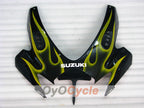 Injection Fairing kit for 06-07 GSX R600 - Yellow, Black - Flame #OYO87901504