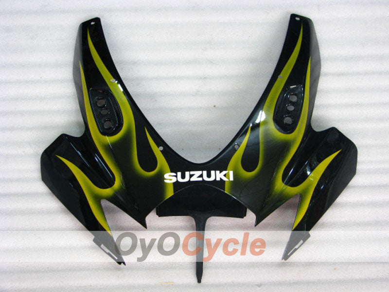 Injection Fairing kit for 06-07 GSX R600 - Yellow, Black - Flame #OYO87901504