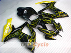 Injection Fairing kit for 06-07 GSX R600 - Yellow, Black - Flame #OYO87901504