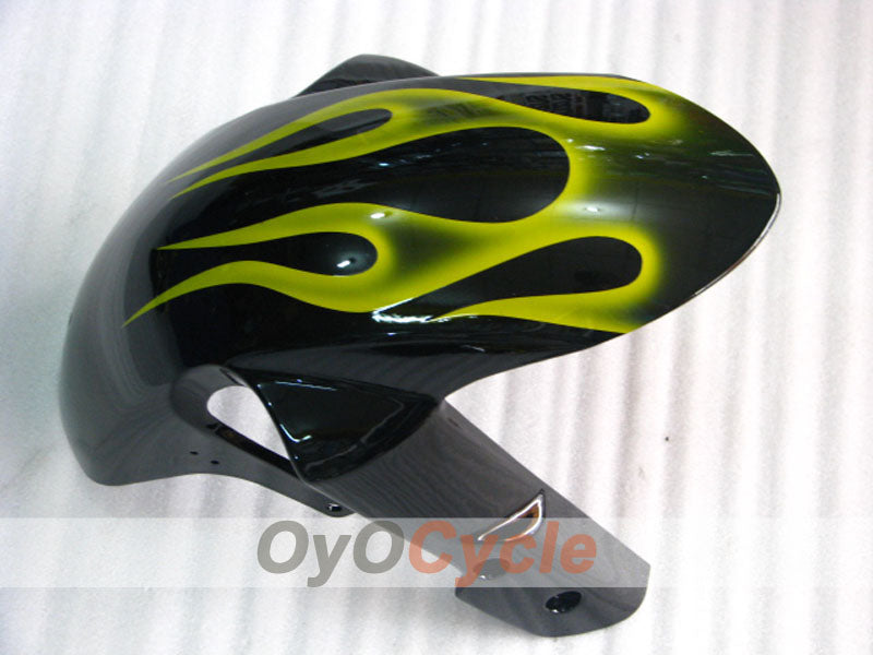 Injection Fairing kit for 06-07 GSX R600 - Yellow, Black - Flame #OYO87901504