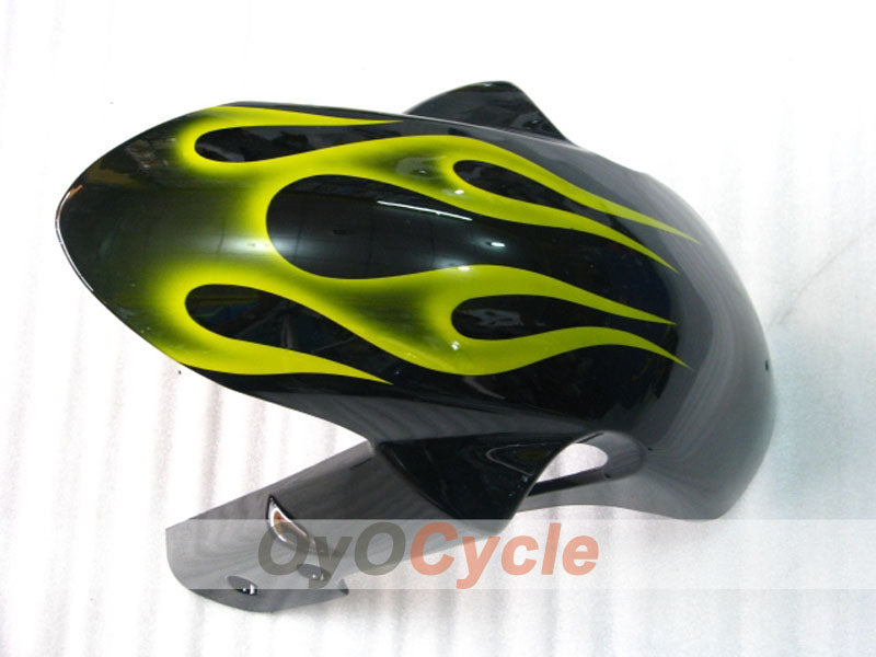 Injection Fairing kit for 06-07 GSX R750 - Yellow, Black - Flame #OYO87901299