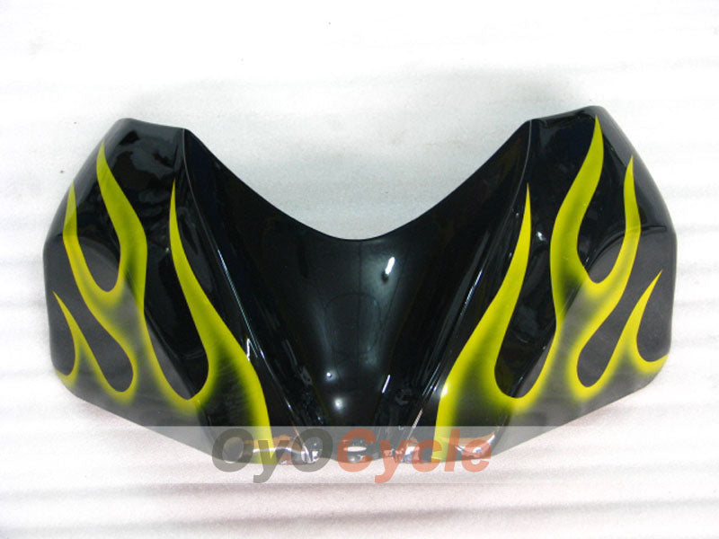 Injection Fairing kit for 06-07 GSX R600 - Yellow, Black - Flame #OYO87901504
