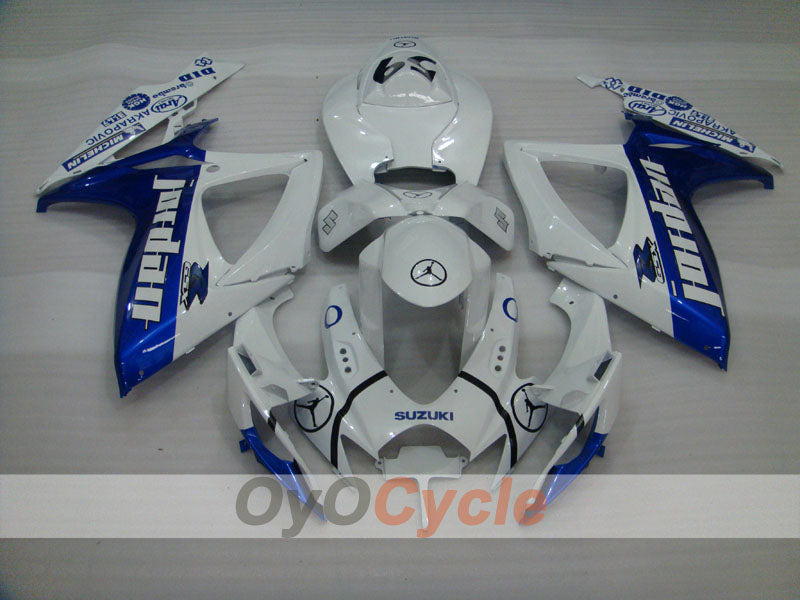Injection Fairing kit for 06-07 GSX R750 - Blue, White - Jordan #OYO87901302