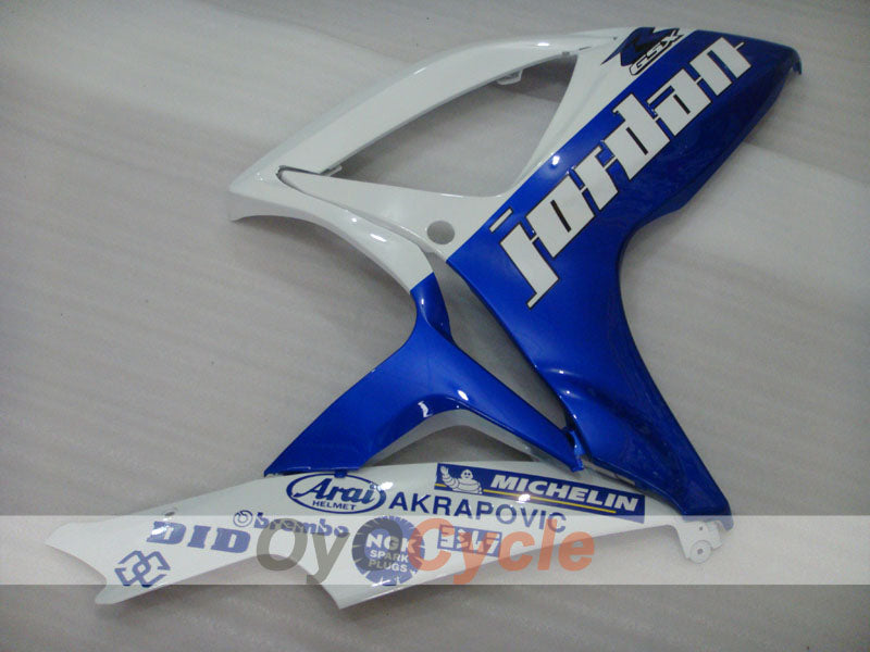 Injection Fairing kit for 06-07 GSX R600 - Blue, White - Jordan #OYO87901507