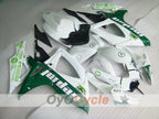 Injection Fairing kit for 06-07 GSX R750 - Green, White - Jordan #OYO87901303