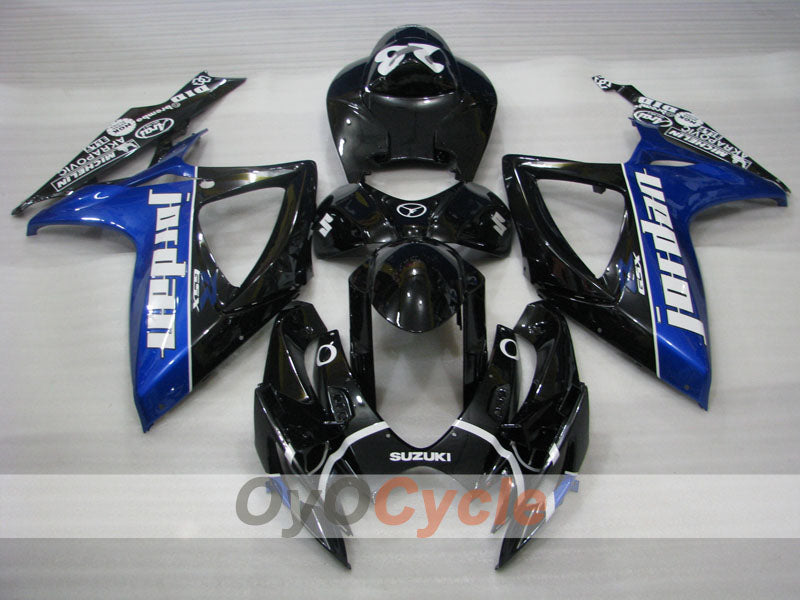 Injection Fairing kit for 06-07 GSX R750 - Blue, Black - Jordan #OYO87901304