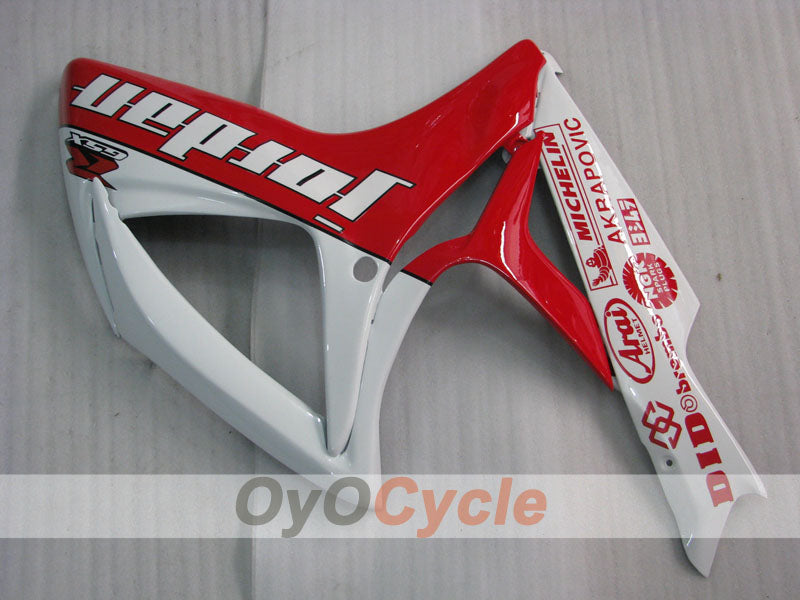 Injection Fairing kit for 06-07 GSX R750 - Red, White - Jordan #OYO87901305