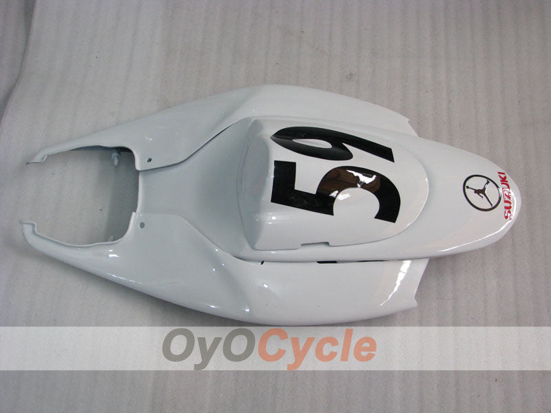 Injection Fairing kit for 06-07 GSX R750 - Red, White - Jordan #OYO87901305